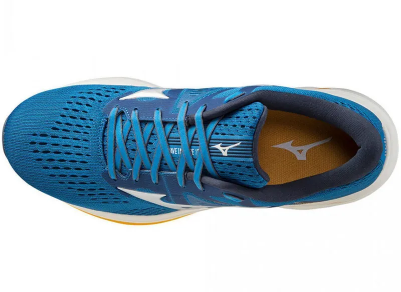 Mizuno Men's Wave Inspire 17 Blue/Saffron-3